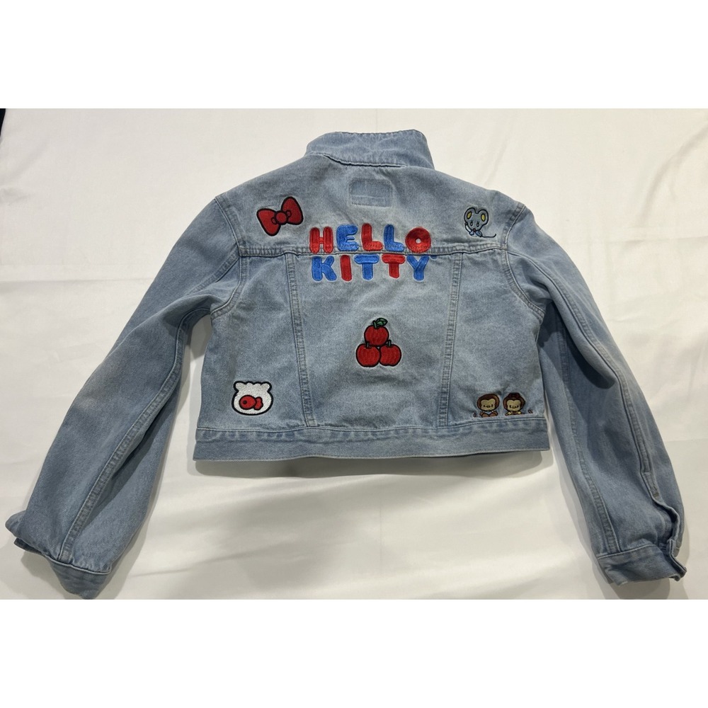Levis Hello Kitty Trucker Jacket Girls Large (12-13 yo) Blue Denim
